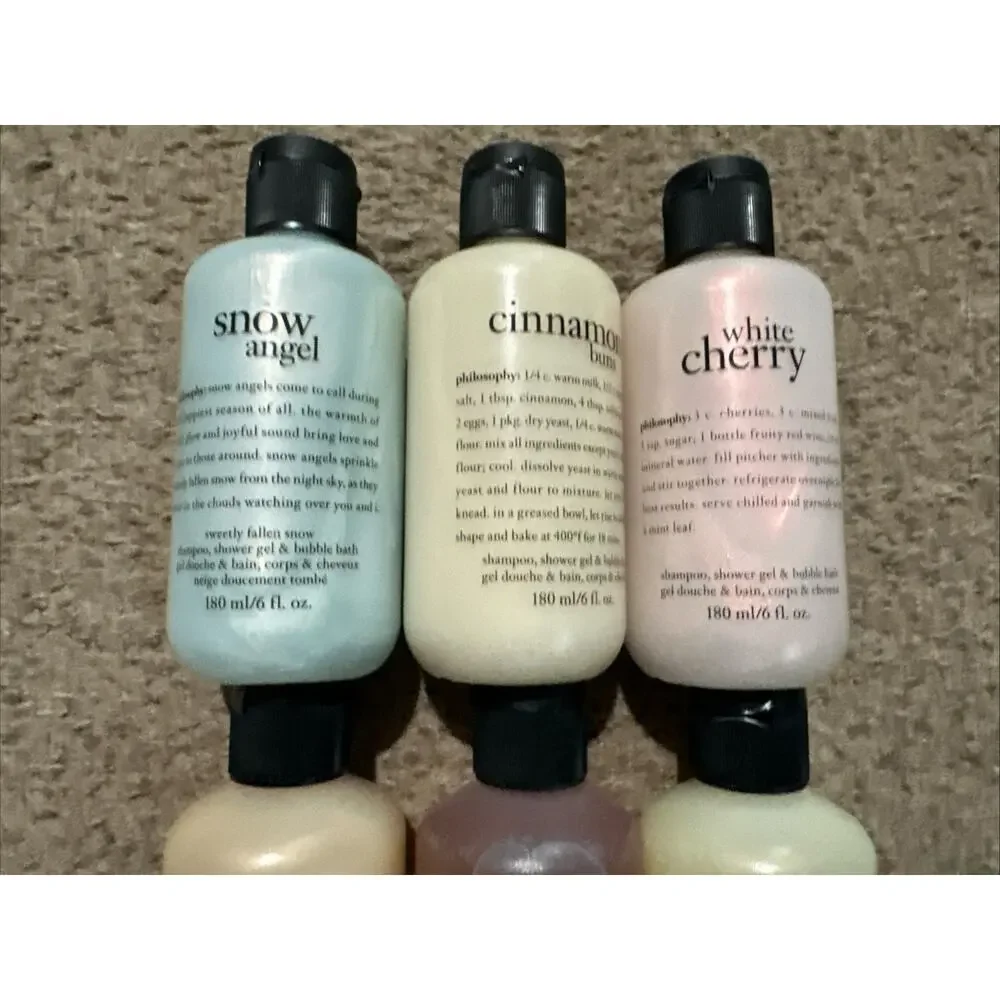 9 NEW Philosophy Various Scents 3-in-1 Shower Gel Shampoo Bath 6 oz Each SEALED